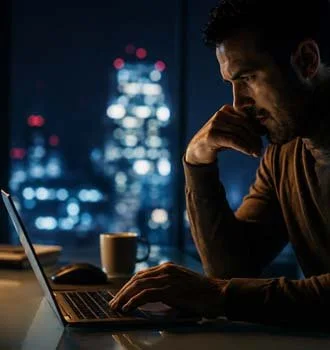 Adult keeping a simple daily supplement routine at home